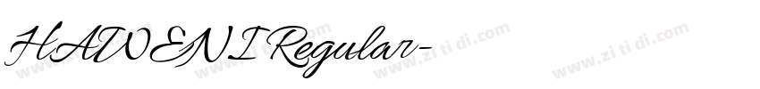 HAWENI Regular字体转换 HAWENI Regular字体转换